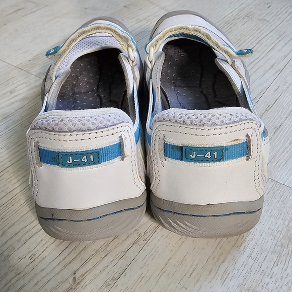 J-41 Rebirth Mary Jane Velcro rugged hiking shoes-white/blue size 6.5 - Picture 6 of 14